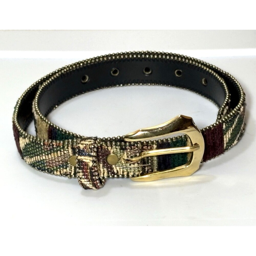 Vintage Women’s  Ribco SM Tapestry Belt Aztec Studded Edges
